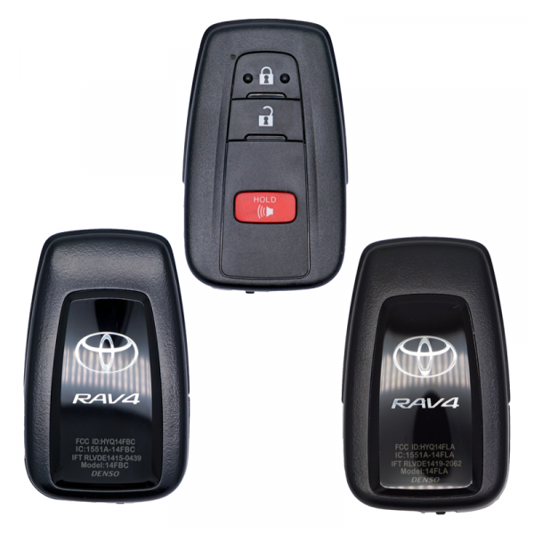 2019-2024 TOYOTA RAV4 3B SMART KEY REMOTE HYQ14FBC / HYQ14FLA (FOR USE WITH AUTOKEY TOYOTA TOOL & TANGO)